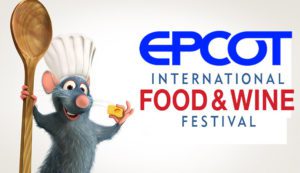 lofo con remy ratatuille del festival internacional de comida & vino epcot