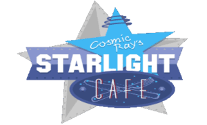 logo cosmic rays starlight cafe