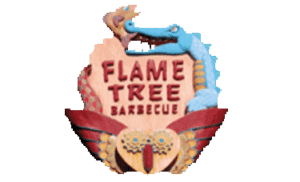 logo flame tree barbacue
